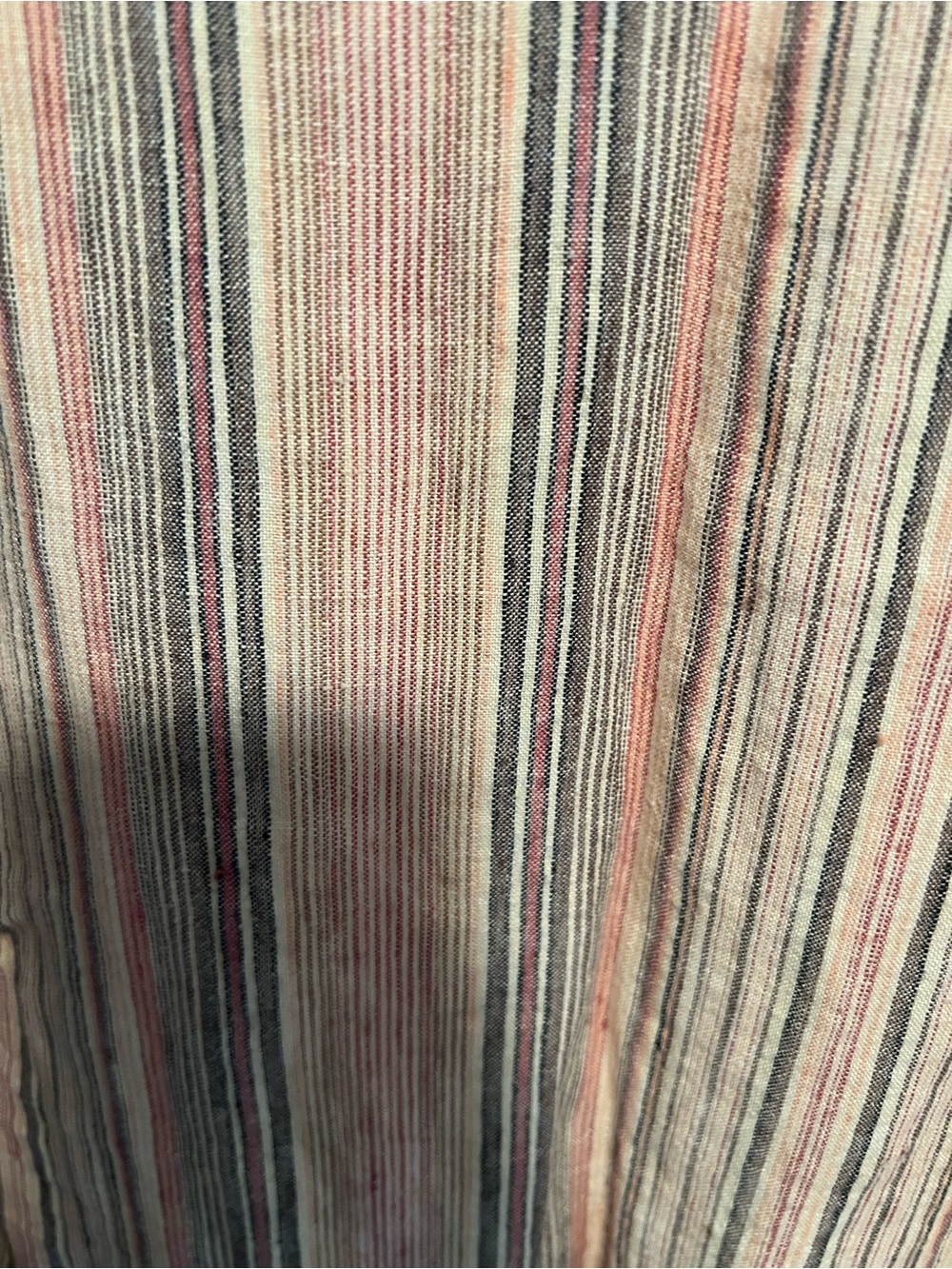 Garnet Hill Sleeveless Striped Linen-Blend dress - Picture 2 of 11